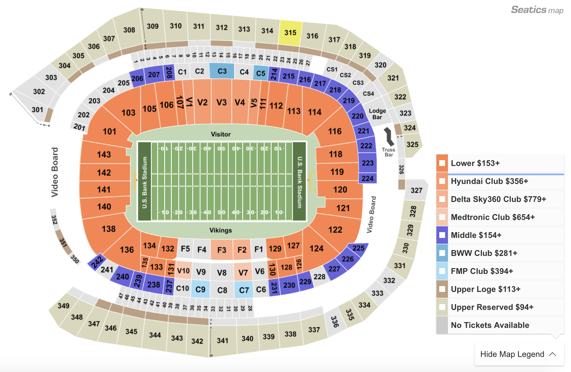Ford Field Seating Chart + Section, Row & Seat Number Info